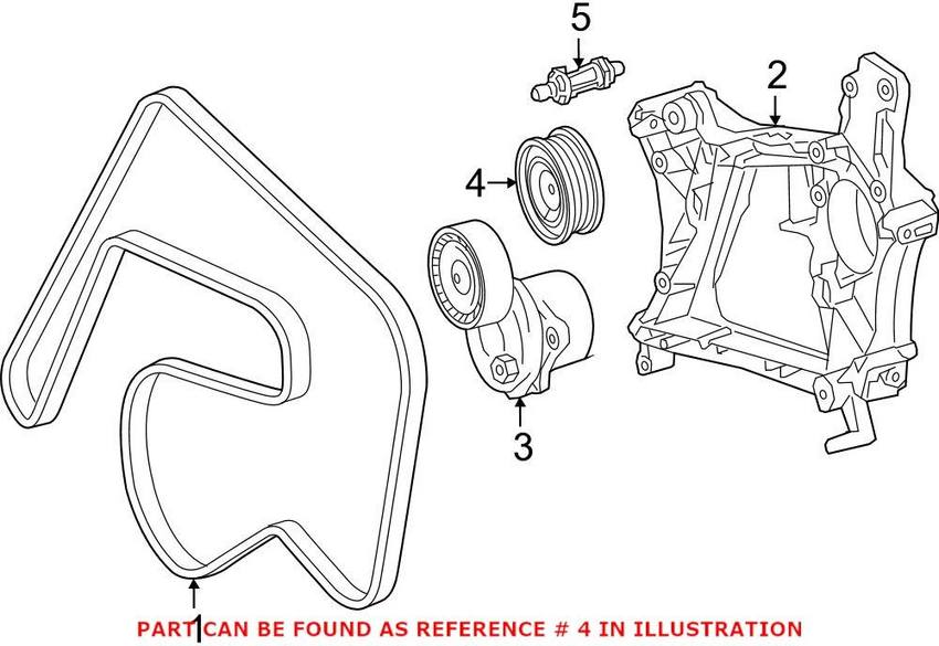 Mercedes Serpentine Belt Idler Pulley 6512000370